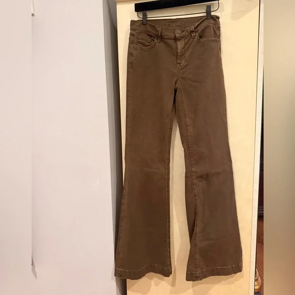 7 For All Mankind Women’s Brown Flare Jeans – Size 4 - Picture 2 of 3